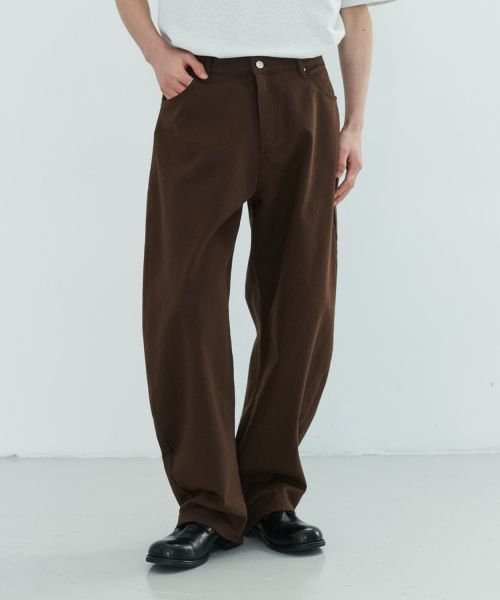 Shop LEIRE Celana Lengkung Sehari-hari [Coklat] L25SPPA00303