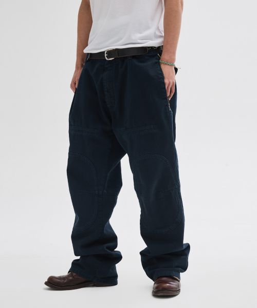 Cheap Leire Side Zipper Washed Cargo Pants [Navy] L26SPPA022NA