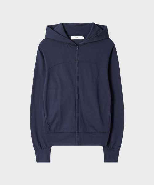 Cheap Leire Slim Fit Light Hooded Zip-Up [Navy] L26SPOU00103