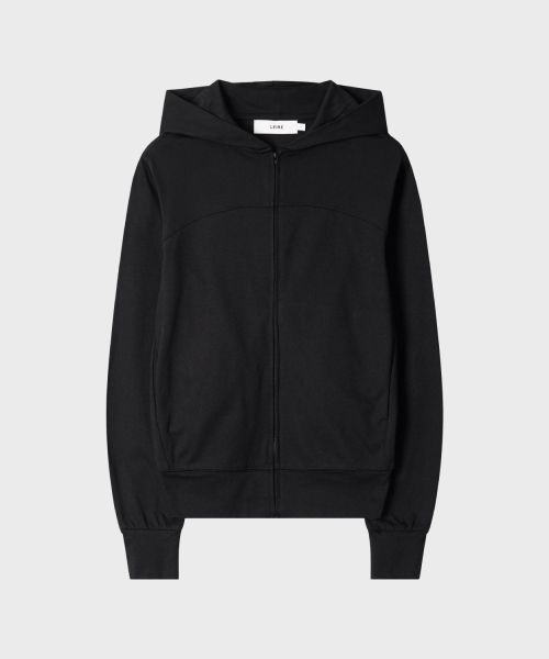 Purchase Leire Slim Fit Lightweight Hooded Zip-Up [Black] L26SPOU00101