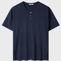 Order Leire Soft 深藍色亨利領短袖T恤 L26SMTS036NA