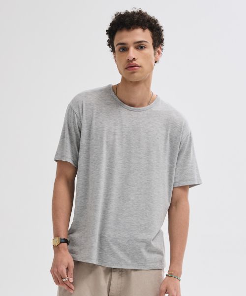 Shop Leire Soft U-Neck Inner T-Shirt [Gray] L26SPTS01003