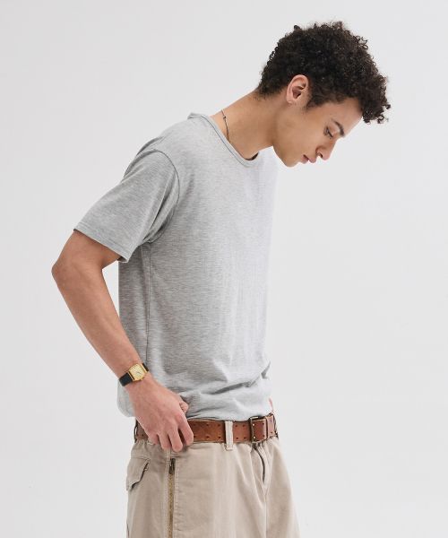Purchase Leire Soft U-Neck Inner T-Shirt [Gray] L26SPTS01003