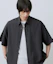 Purchase LEIRE皱纹泡泡纱格纹短袖衬衫【炭灰色】 L25SMSH00201