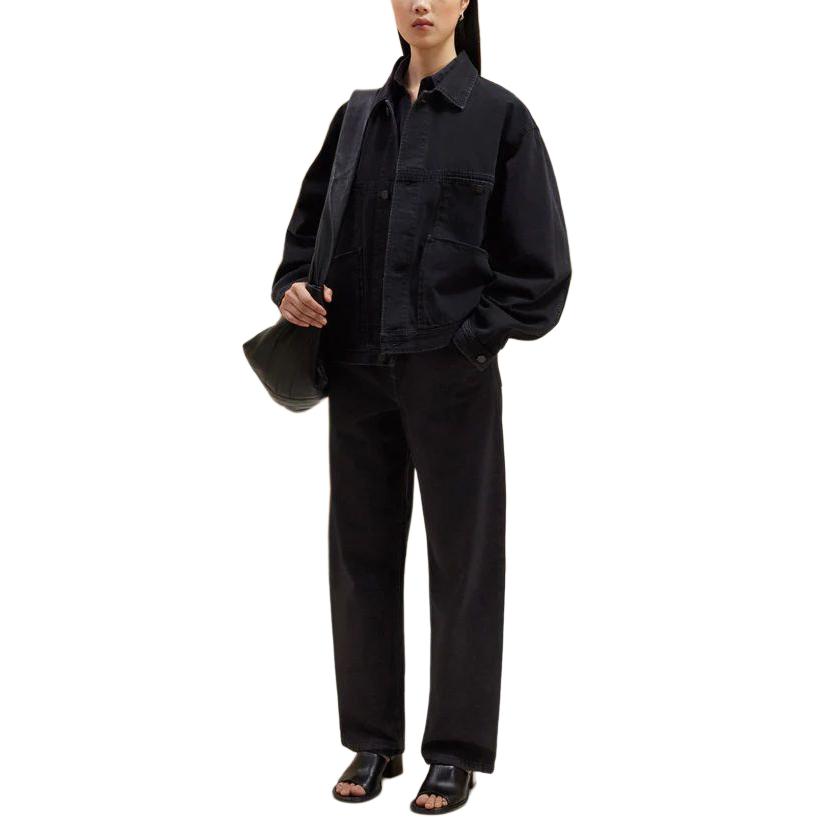 Shop Lemaire Jaket Pendek Empat Poket Hitam – Pakaian Kasual Musim Bunga/Luruh. OW1068LD1024BK879