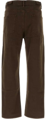 Lemaire Coklat Seluar Jeans Lurus Pertengahan Pinggang Dengan Zip. PA1055LD1001-BR495 Lookbook Lemaire Coklat Seluar Jeans Lurus Pertengahan Pinggang Dengan Zip. PA1055LD1001-BR495