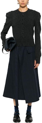 Lemaire Kelabu Kemeja Lengan Panjang Butang Rajut Kardigan TO1259LK1026BK981 Purchase Lemaire Kelabu Kemeja Lengan Panjang Butang Rajut Kardigan TO1259LK1026BK981