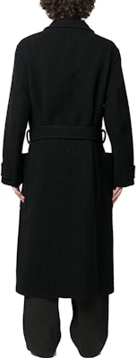 Lemaire 知性風格黑色長袖中長外套 CO1037LF1116-BK999 Shop Lemaire 知性風格黑色長袖中長外套 CO1037LF1116-BK999