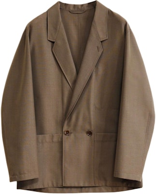 Lemaire Jaket Kerja Hijau Zaitun Double Breasted JA1042LF414MU065 Buy Lemaire Jaket Kerja Hijau Zaitun Double Breasted JA1042LF414MU065