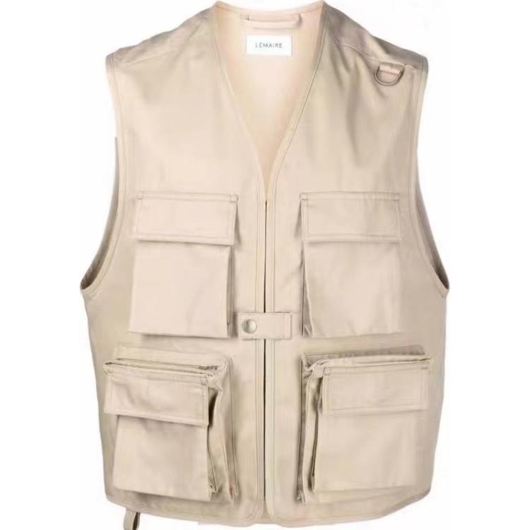 Lemaire  Minimalist V-Neck Pocket Vest Beige. M213OW183LF591-260