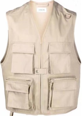 Lemaire Minimalis V-Leher Poket Vest Beige. M213OW183LF591-260 Order Lemaire Minimalis V-Leher Poket Vest Beige. M213OW183LF591-260