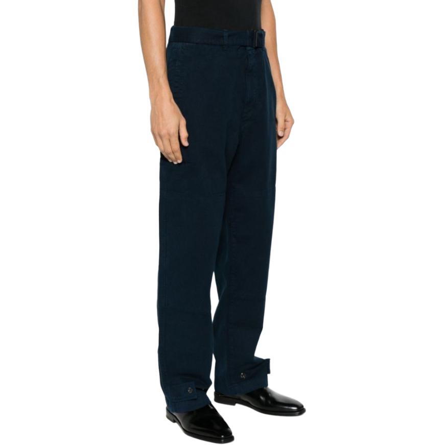 Purchase Lemaire 寬鬆綁帶腳踝休閒長褲 深藍色 春秋款式 PA1050LD1002BL800