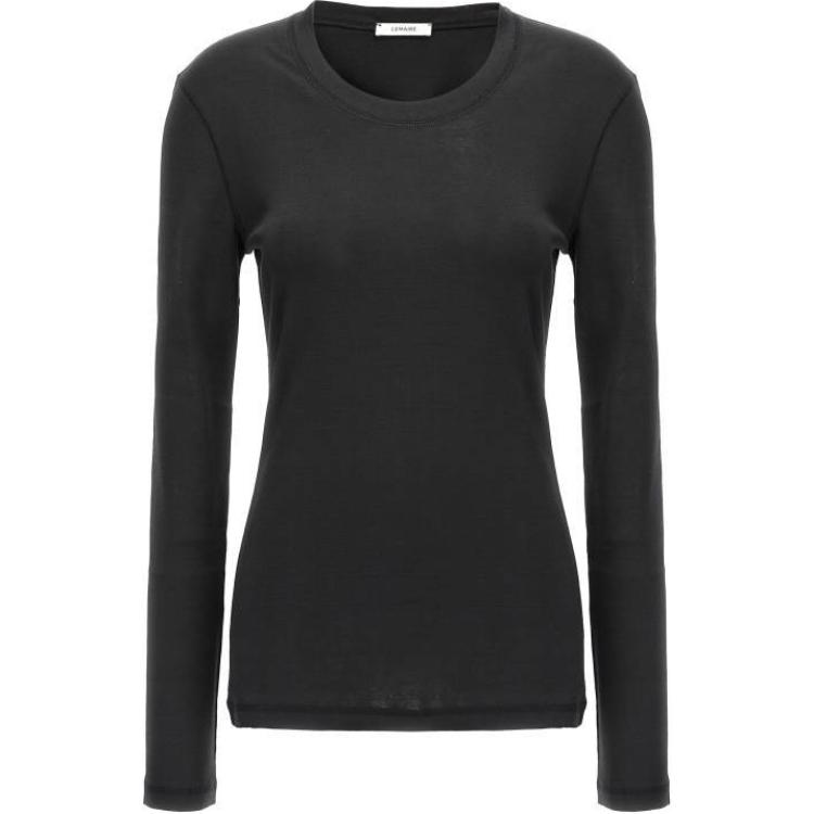 Order Lemaire Baju Hitam Crewneck Lengan Panjang TO1319LJ1016-BK998