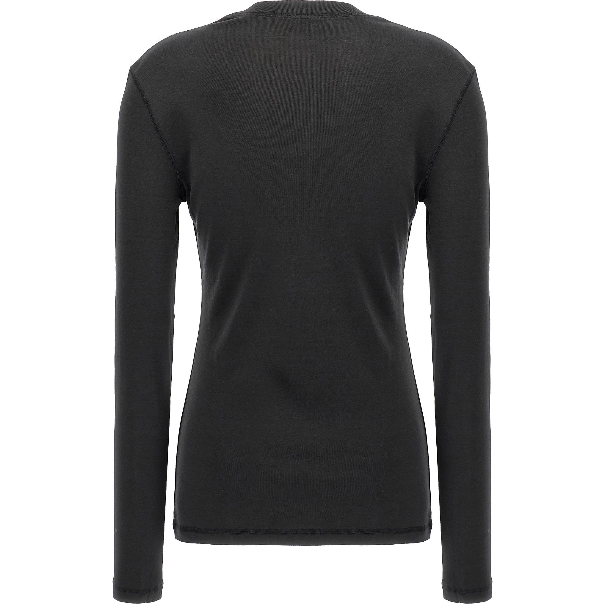 Lookbook Lemaire Baju Hitam Crewneck Lengan Panjang TO1319LJ1016-BK998