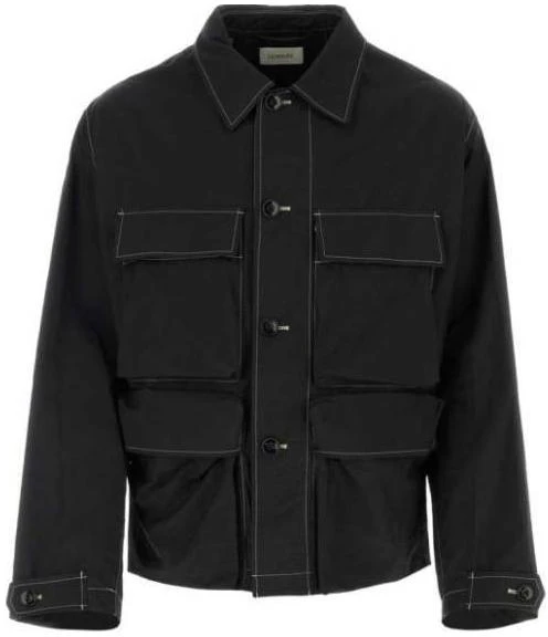 lemaire-black-striped-colorblock-button-up-jacket-ow-1059-lf-1234-bk-999