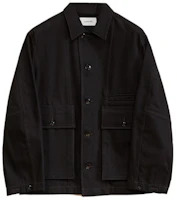 Lemaire Boxy Jacket Black - Minimalist Collar Casual Unisex Jacket for Spring/Fall OW306LD1000BK999 Lemaire Boxy Jacket Black - Minimalist Collar Casual Unisex Jacket for Spring/Fall OW306LD1000BK999