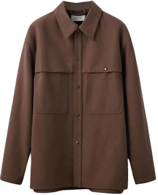 Lemaire Buttoned Solid Color Polo Collar Jacket Brown () OW1026LF1108BR440 Buy Lemaire Buttoned Solid Color Polo Collar Jacket Brown () OW1026LF1108BR440