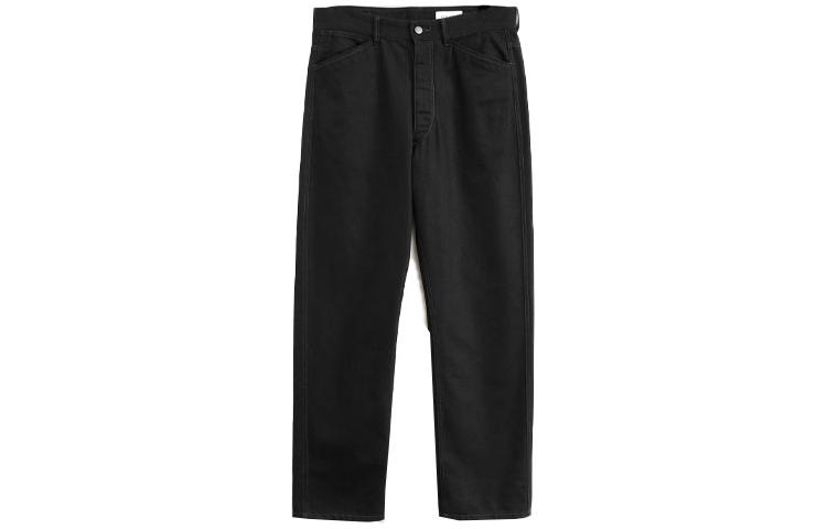 Lemaire Curved 5 Pocket Pants Black  Casual Vintage Button Trousers. PA1055LD1004BK999