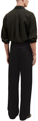 Seluar Lemaire Curved 5 Pocket Hitam Kasual Vintage Butang. PA1055LD1004BK999 Shop Seluar Lemaire Curved 5 Pocket Hitam Kasual Vintage Butang. PA1055LD1004BK999