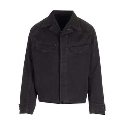 Lemaire FW22 Solid Color Single-Breasted Long Sleeve Jacket Black OW329LF849BK999