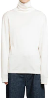 Lemaire FW24 Plain Turtleneck Pullover Long Sleeve Sweatshirt White Men TO1302LJ1016WH048 Lemaire FW24 Plain Turtleneck Pullover Long Sleeve Sweatshirt White Men TO1302LJ1016WH048