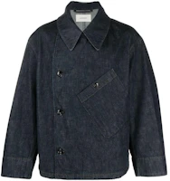 Lemaire Indigo Double-Breasted Denim Shirt Jacket with Relaxed Fit OW334LD068BL-760 Lemaire Indigo Double-Breasted Denim Shirt Jacket with Relaxed Fit OW334LD068BL-760