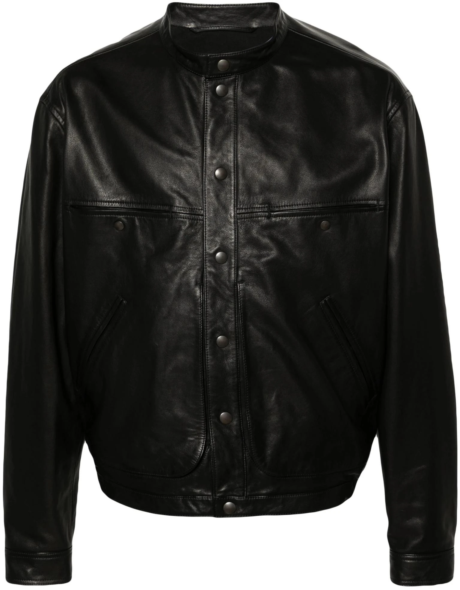 lemaire-long-sleeve-snap-cuff-jacket-with-chest-pocket-unisex-black-ow-1057-ll-0068