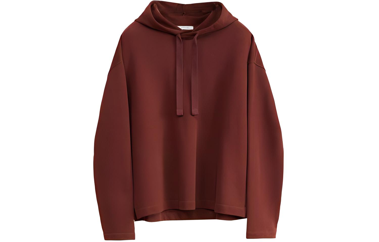 Lemaire Minimal Hoodie Brown Pullover Loose Fit TO1172LJ1012BR401