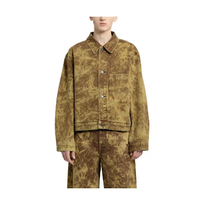 Lemaire Oversized Single-Breasted Jacket in Bronze OW1076LD1011BR398