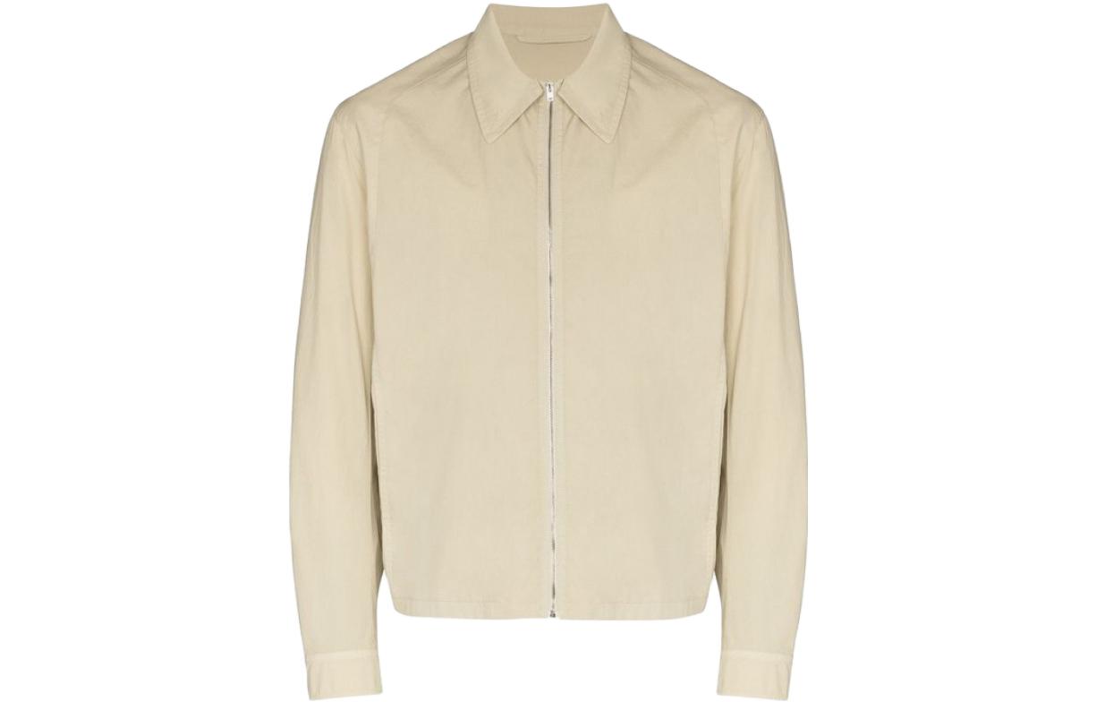 Lemaire Plain Zip-Up Long-Sleeve Jacket Off-White OW304-LF445-605