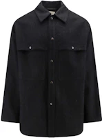 Lemaire Single-Breasted Point Collar Long-Sleeve Jacket Black () OW1026LF1108-BK994 Lemaire Single-Breasted Point Collar Long-Sleeve Jacket Black () OW1026LF1108-BK994