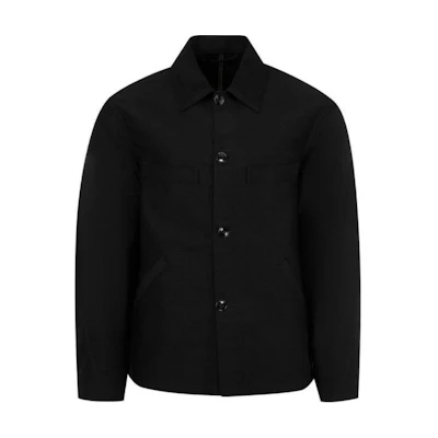 Lemaire Single-Breasted Solid Color Long Sleeve Jacket Men’s Black 0W1113-LF1300-BK999