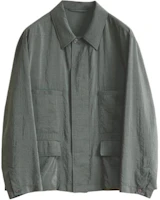 Lemaire Single-Button Collared Long-Sleeve Jacket Men’s Grey White OW1056LF208-BK949 Lemaire Single-Button Collared Long-Sleeve Jacket Men’s Grey White OW1056LF208-BK949