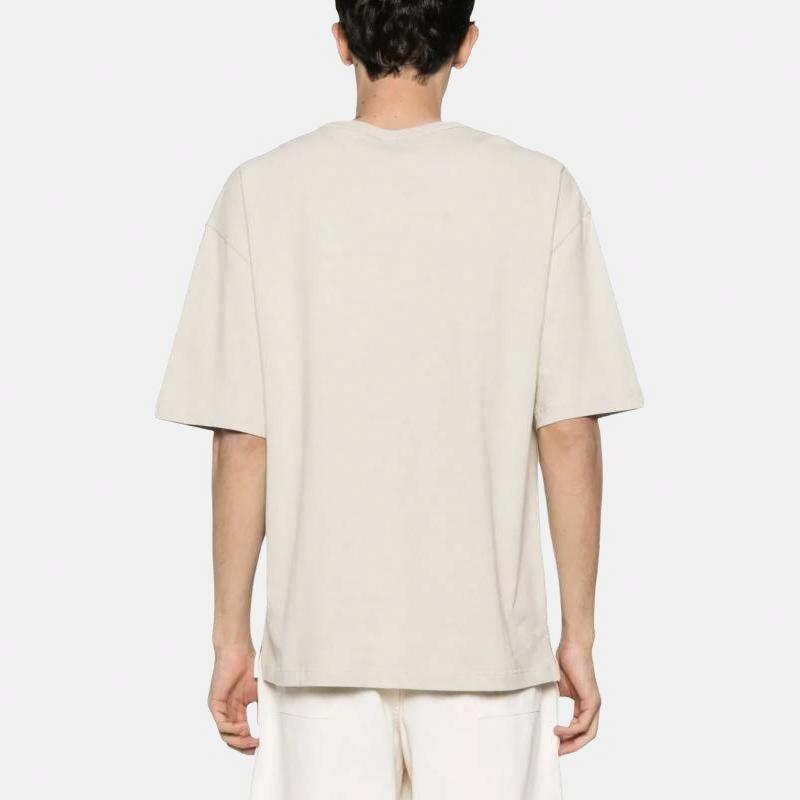 Shop Lemaire 米色寬鬆圓領短袖T恤 男款 TO1382LJ1010-BG206
