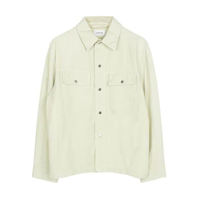 Lemaire Solid Color Collared Long Sleeve Jacket Men’s Light Green OW1030LD1002GR601