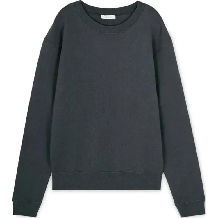 Lemaire Solid Color Crewneck Long Sleeve Sweatshirt Grey TO1110LJ1003991