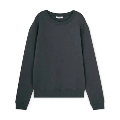 Lemaire Solid Color Crewneck Long Sleeve Sweatshirt Grey TO1110LJ1003991