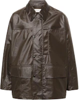 Lemaire Solid Color Loose-Fit Button-Up Long Sleeve Jacket Men Deep Brown OW1058LF1244-BR501 Lemaire Solid Color Loose-Fit Button-Up Long Sleeve Jacket Men Deep Brown OW1058LF1244-BR501