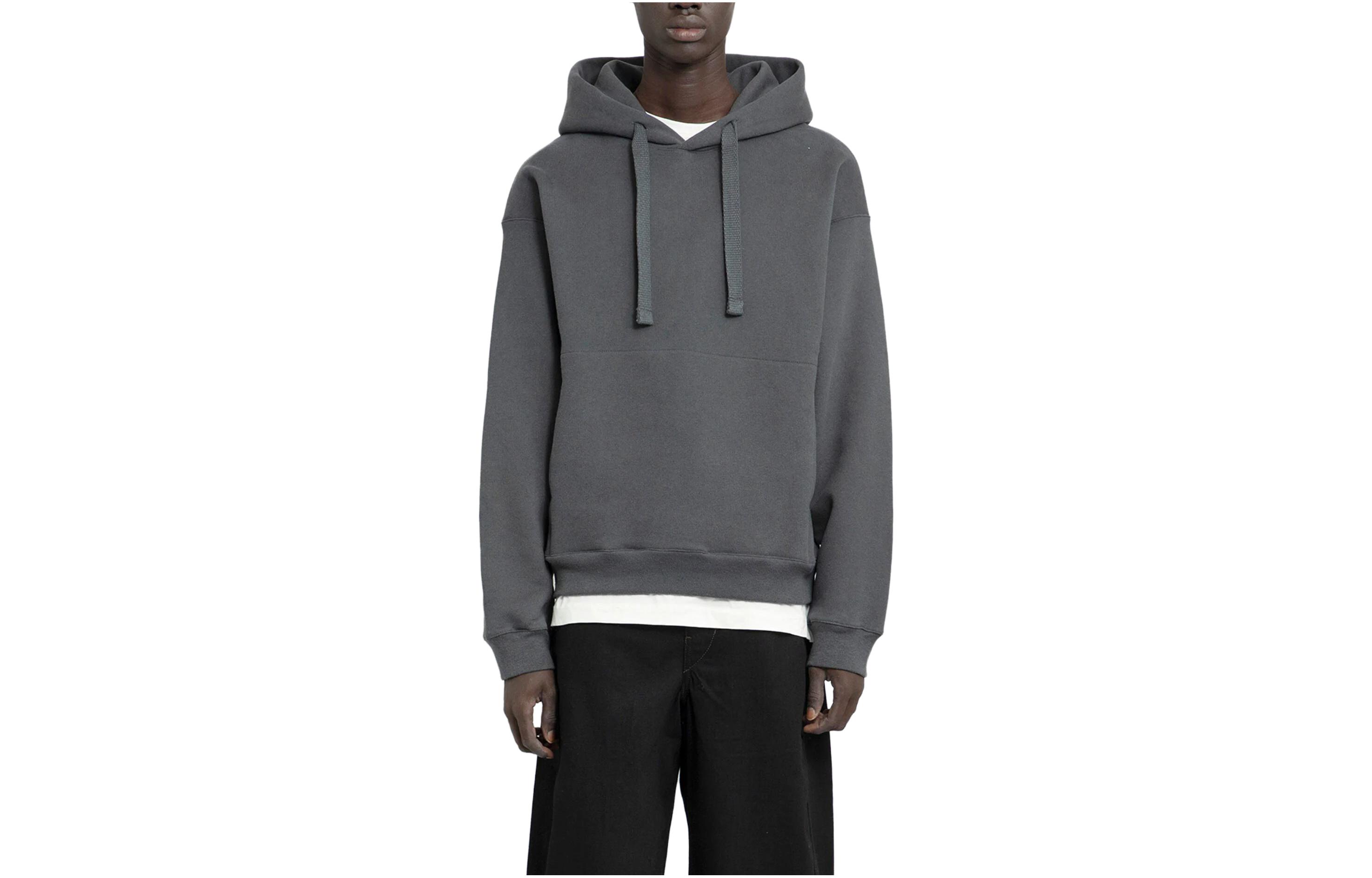 Lemaire Solid Color Pullover Hoodie Grey TO1111LJ1003-BK991