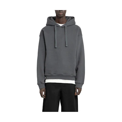 Lemaire Solid Color Pullover Hoodie Grey TO1111LJ1003-BK991