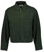 Lemaire Solid Color Short Cropped Jacket Green OW1047LD1001GR600 Lemaire Solid Color Short Cropped Jacket Green OW1047LD1001GR600