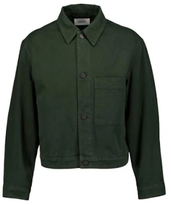 Lemaire Solid Color Short Cropped Jacket Green OW1047LD1001GR600 Buy Lemaire Solid Color Short Cropped Jacket Green OW1047LD1001GR600