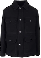 Lemaire Solid Color Single-Breasted Jacket - Black OW322LF1116BK999 Lemaire Solid Color Single-Breasted Jacket - Black OW322LF1116BK999