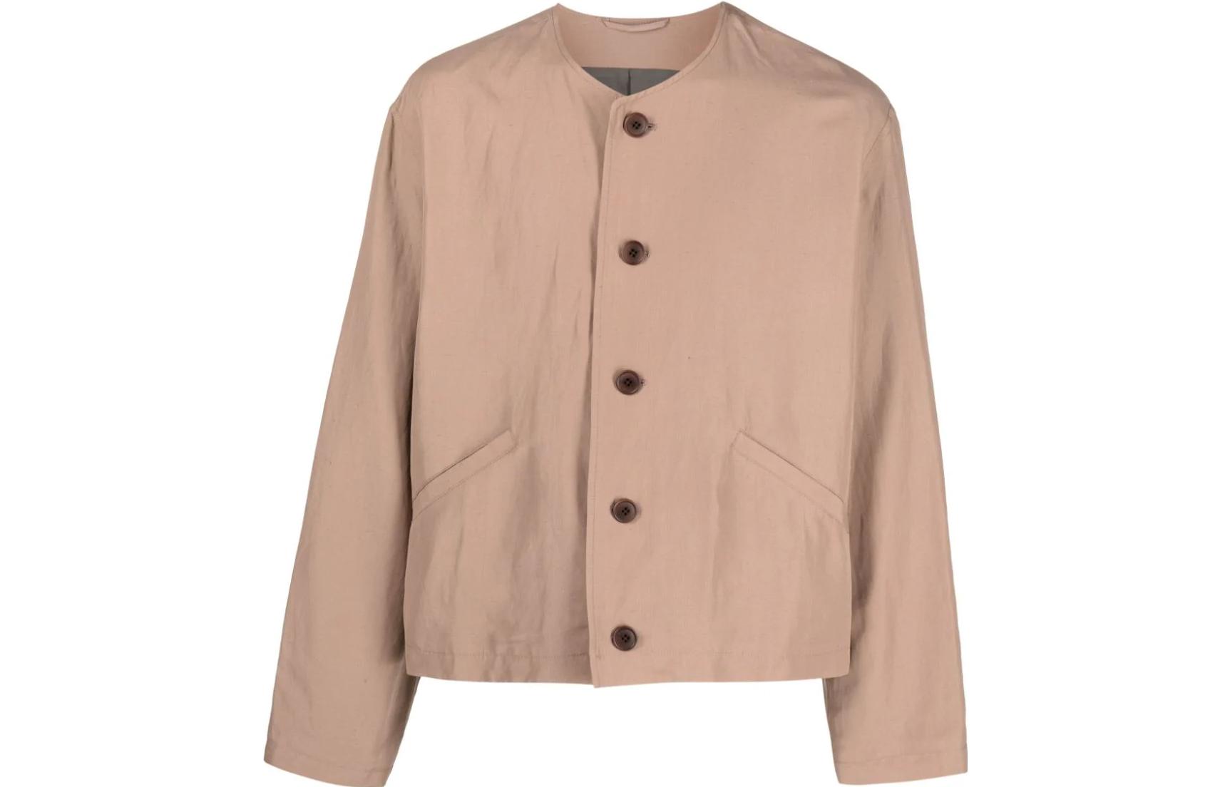 Lemaire Solid Color Single-Breasted Long Sleeve Jacket OW1007LF1022-104