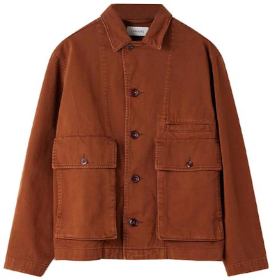 Lemaire SS23 磚棕色寬鬆版型釦扣外套 男女適用 OW306LD1002BR-456 Buy Lemaire SS23 磚棕色寬鬆版型釦扣外套 男女適用 OW306LD1002BR-456