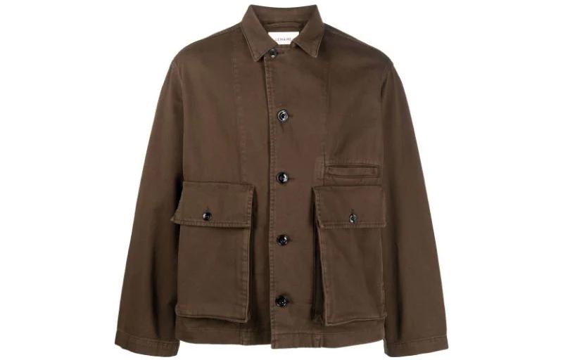 Lemaire SS23 Brown Single-Breasted Solid Jacket OW306LD1002BR449