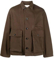 Lemaire SS23 Brown Single-Breasted Solid Jacket OW306LD1002BR449 Lemaire SS23 Brown Single-Breasted Solid Jacket OW306LD1002BR449