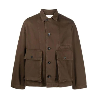 Lemaire SS23 Brown Single-Breasted Solid Jacket OW306LD1002BR449