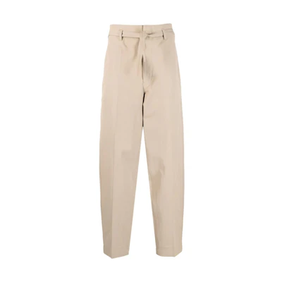Lemaire SS23 Solid Color Tie-Waist Casual Pants Men. PA1022LF1025BG230