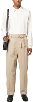 Lemaire SS23 素色綁帶休閒長褲 男款 PA1022LF1025BG230 Lookbook Lemaire SS23 素色綁帶休閒長褲 男款 PA1022LF1025BG230